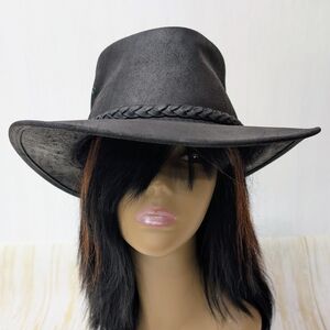 JACKAROO | Australian Leather Hat Sz L